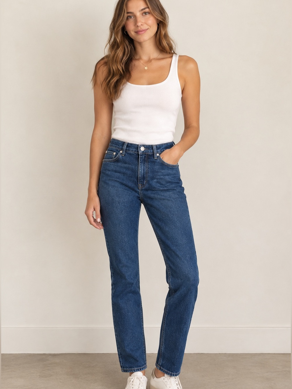 Seven7 Women's Dark Blue Skinny Jeans